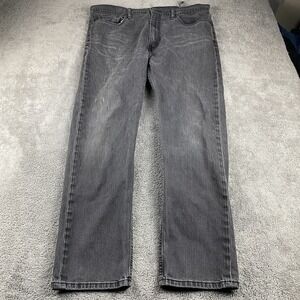 Levis 522 Jeans Tapered Leg Jeans‎ Mens 38x32 Gray Mid Rise